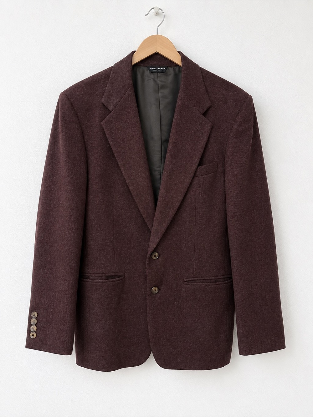 bill blass 100% Cashmere Men's Dark Brown Coat
